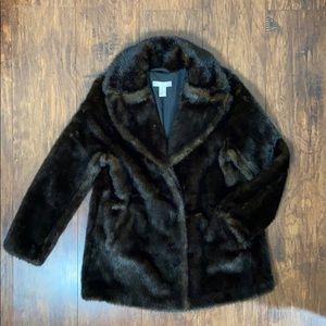 H&M Faux Fur Jacket BNWOT Sz 6